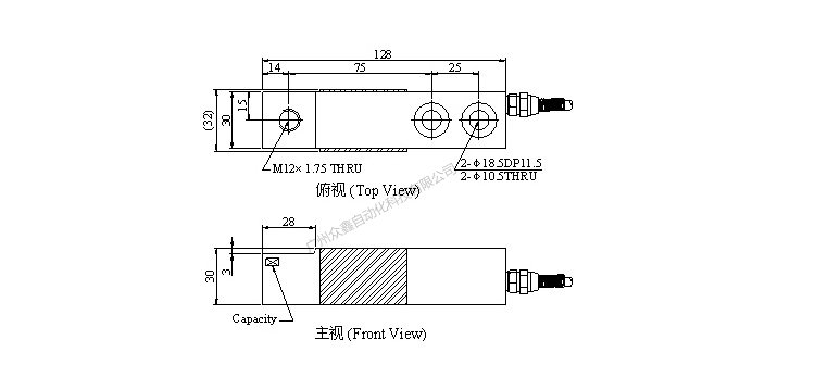 臺灣mavin NB1-500kg稱重傳感器產(chǎn)品尺寸