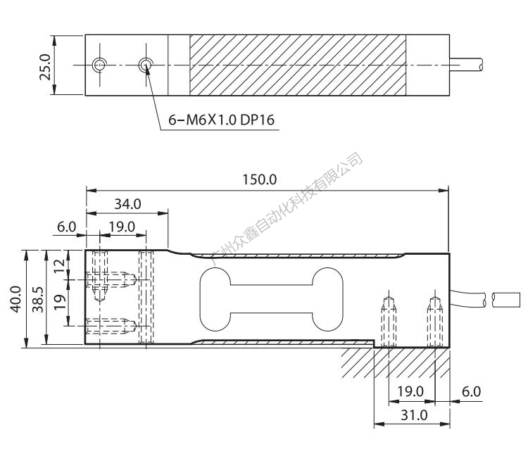 韓國(guó)凱士 BCA稱重傳感器產(chǎn)品尺寸