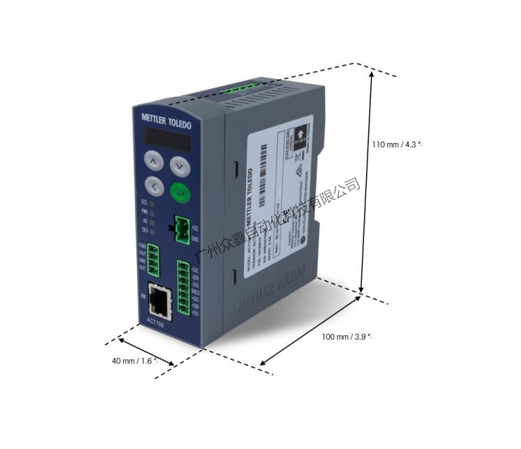 ACT100稱重變送器產(chǎn)品尺寸